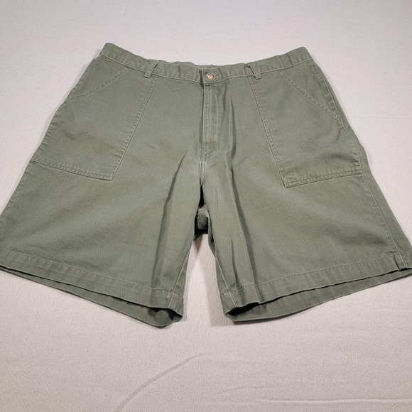 Duck Head Mens Cargo Shorts Size 38 Green Cotton Flat Front 8 Inch Inseam - Picture 1 of 9